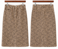 J. Jill Denim Leopard Print Pencil Skirt Size 8