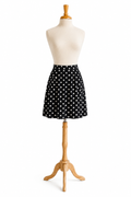 J. Crew Navy White Polka Dot Skirt Women's Size 4 Pleated A-Line
