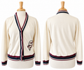 Scotch & Soda Planet Love Varsity Cardigan Organic Cotton Size S
