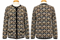 Vintage 90s South Cotton Hand Knit Cardigan M L Geometric Art to Wear Heavy