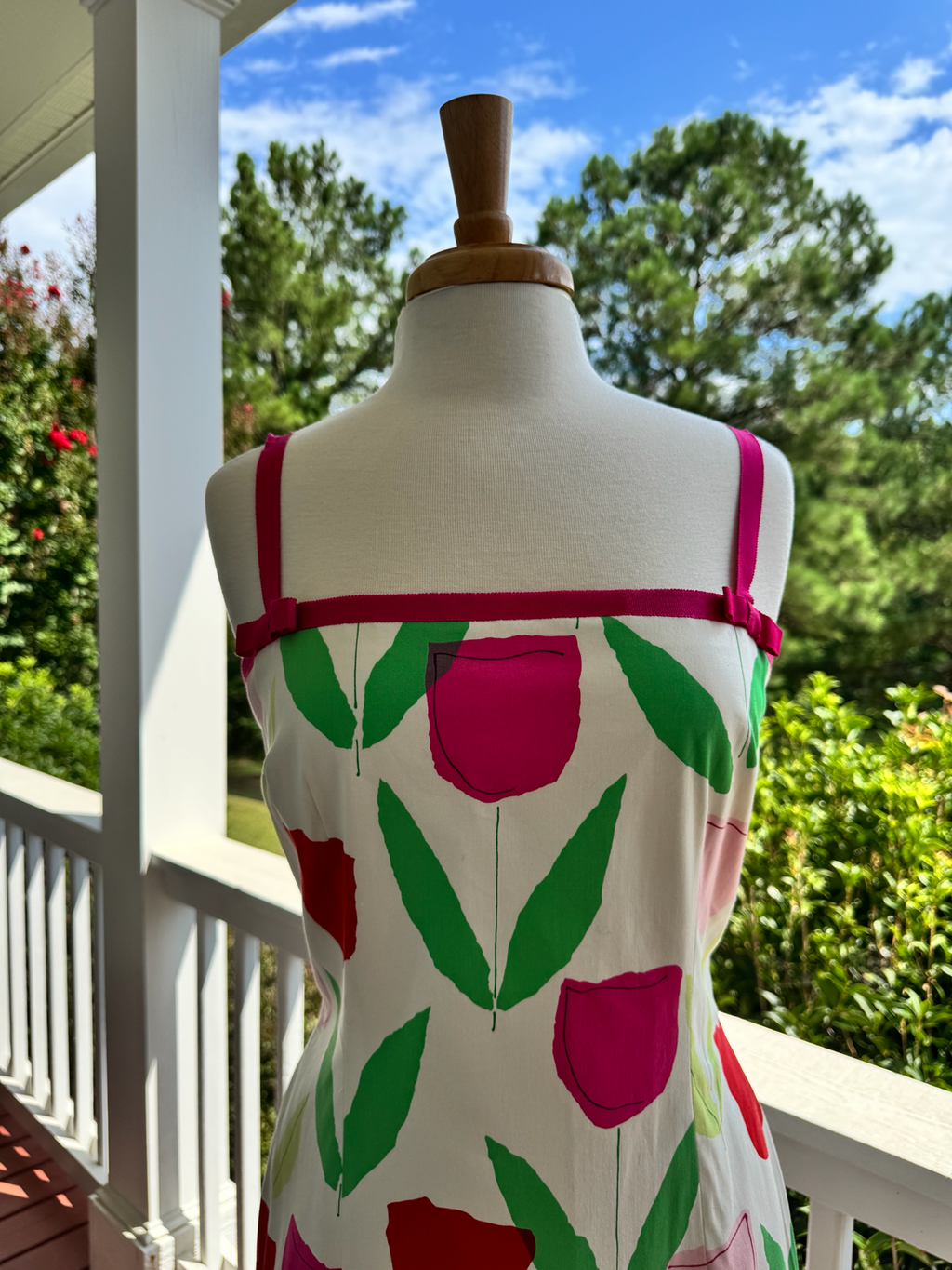 Vintage Maggy London Tulip Print Sundress