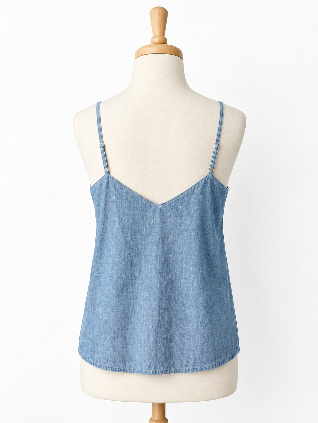 J. Crew NWT Women's Size 0 Blue Chambray Cami Tank Top Adjustable Straps