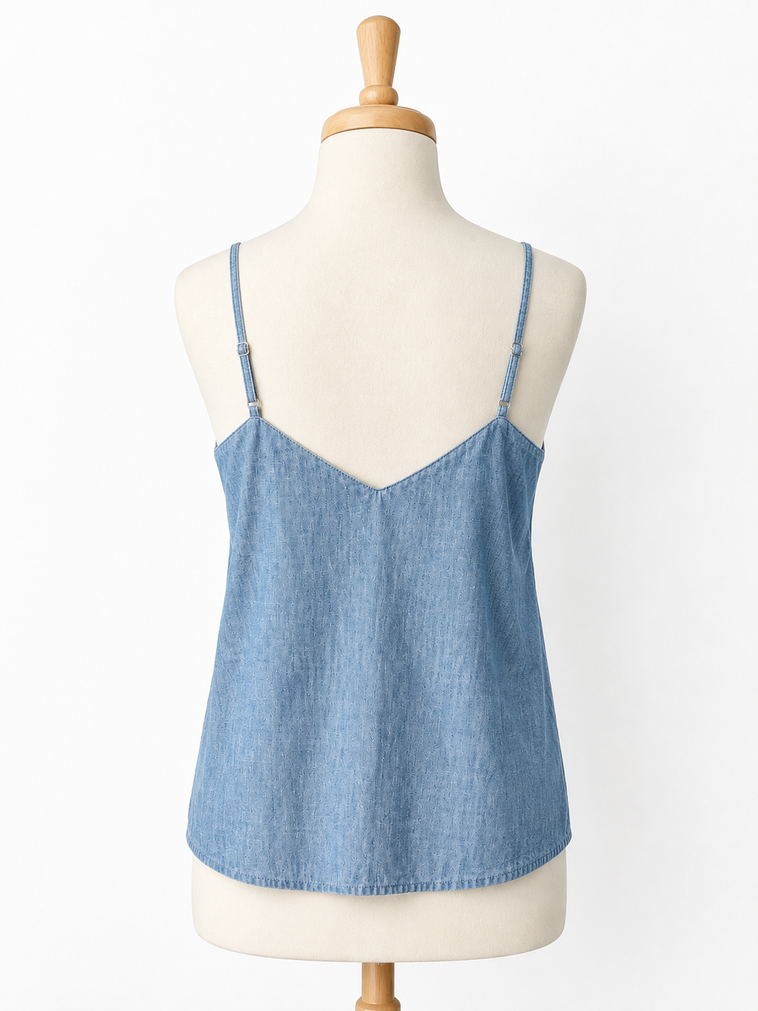 J. Crew NWT Women's Size 0 Blue Chambray Cami Tank Top Adjustable Straps