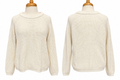 Quince 100% Organic Cotton Fisherman Crew Sweater Ivory Large LNWOT