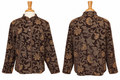Vintage Briggs New York Tapestry Jacket 18W Brown & Copper Jacquard