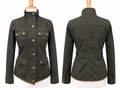J.Crew 2018 Field Jacket s S Olive Green Resin Coated Cotton Utility 27584