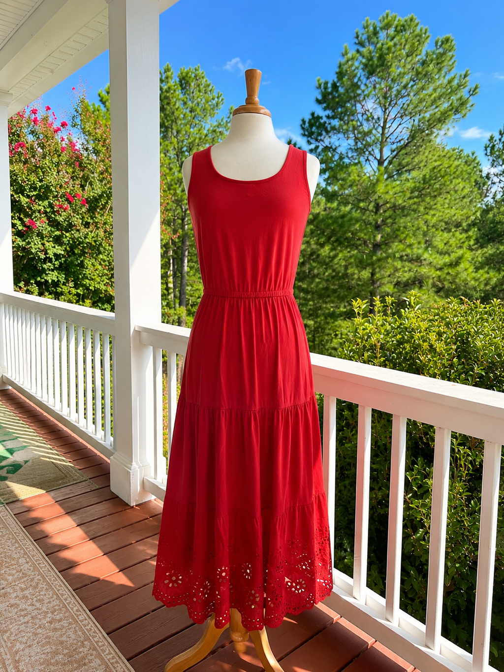 Talbots Eyelet Hme Maxi Dress