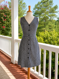 J. Crew Gingham Button-Front Dress