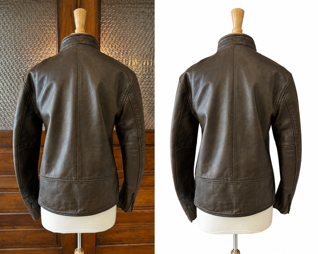 Lucky Brand Men's Genuine Leather Cafe Racer Jacket
