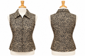 Vintage Y2K Silkland 100% Pure Silk Leopard Vest-Size Large