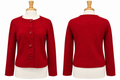 Vintage 1990s Louben Red Wool & Cashmere Jacket-NWT-Size 4