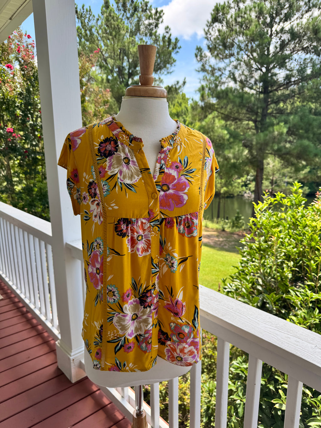 Floral Boho Top