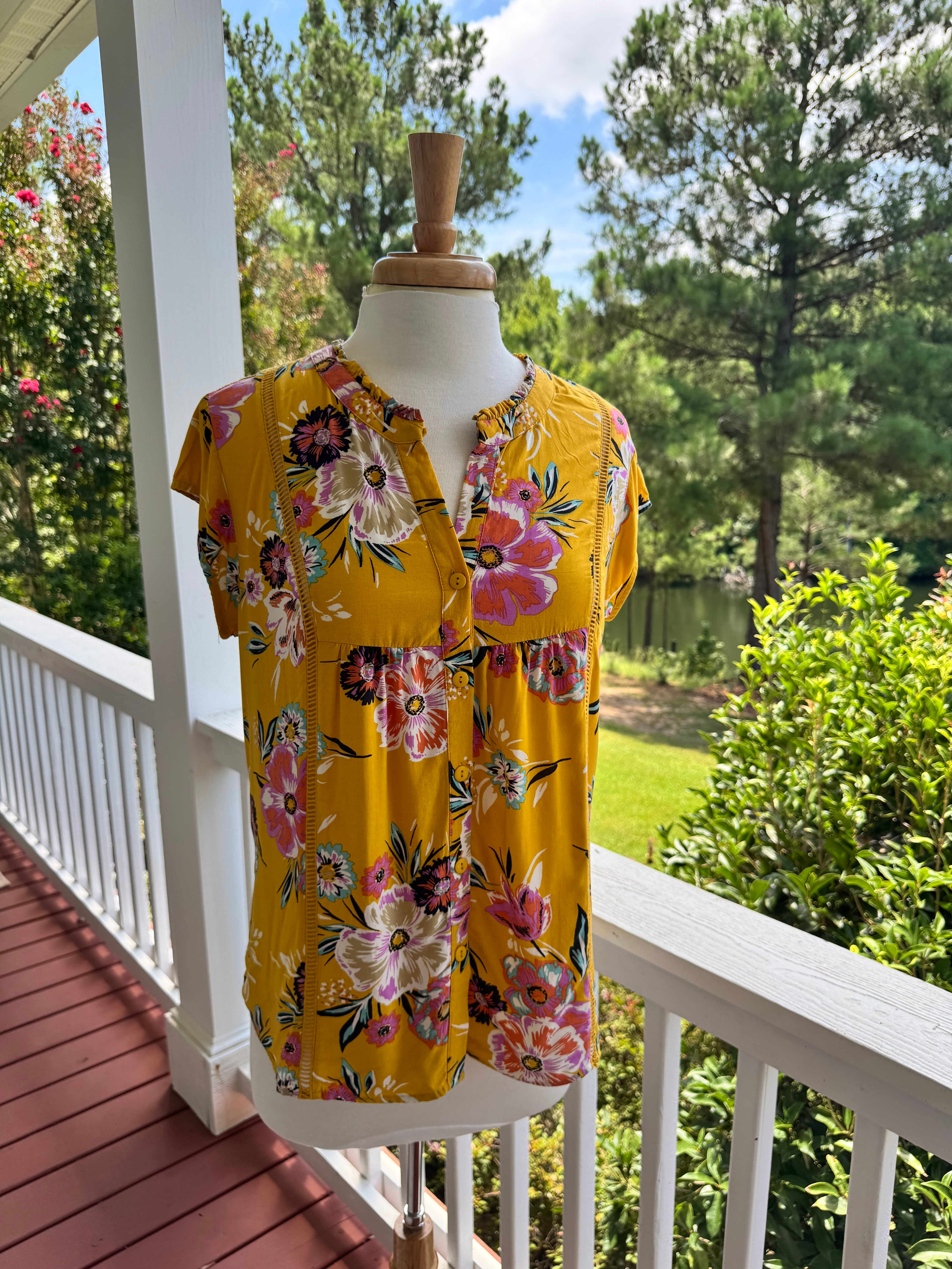 Floral Boho Top