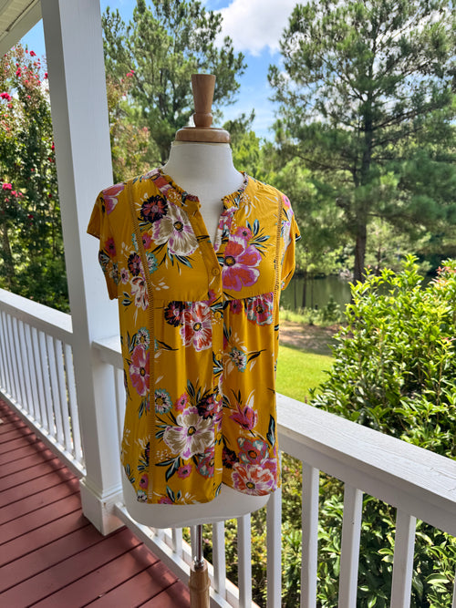 Floral Boho Top