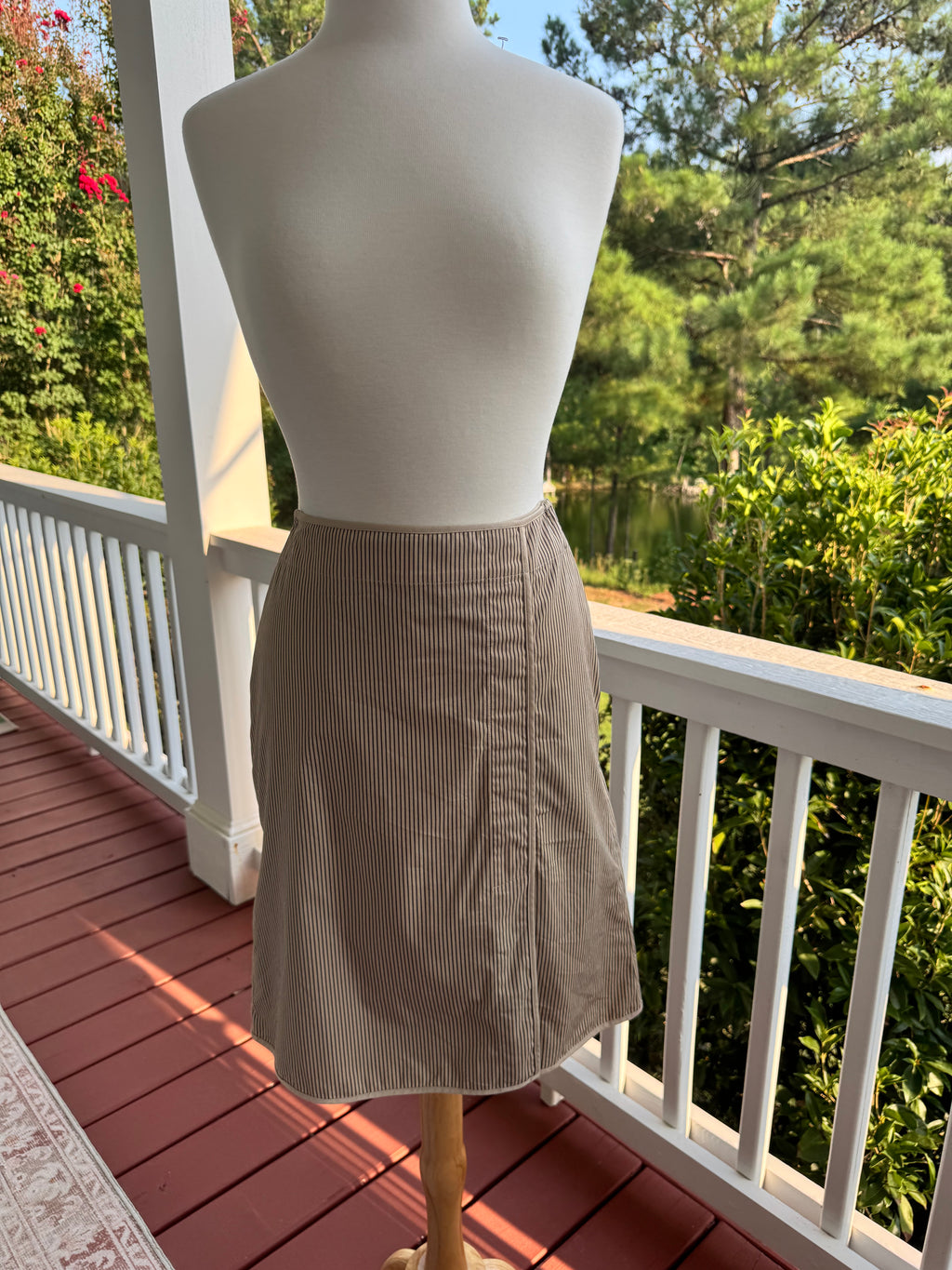 Banana Republic Striped Pencil Skirt