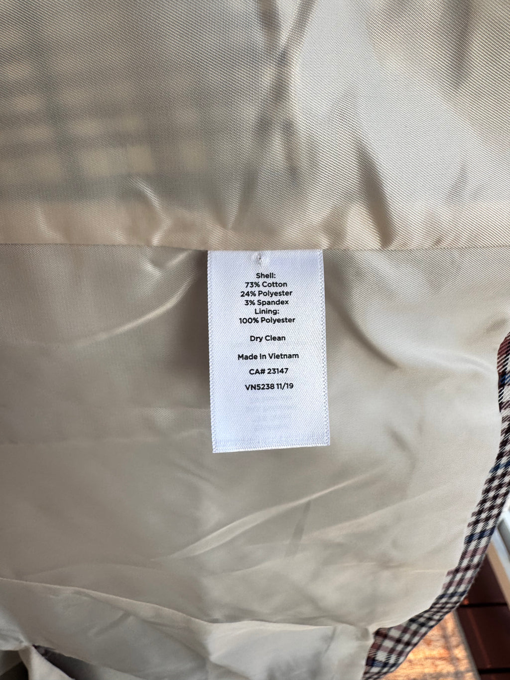 Talbots Plaid Blazer Women's Cotton Stretch Jacket Glen Check Career Preppy