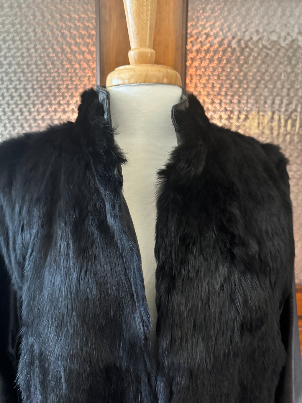 Vintage Convertible Fur & Leather Jacket