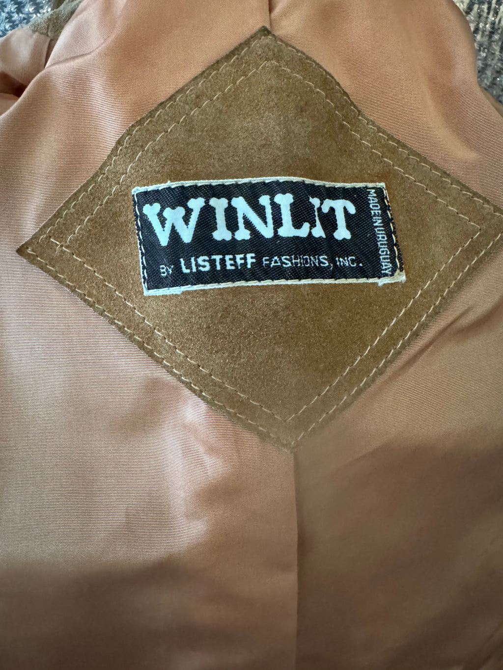 Vintage Winlit Suede Fringe Leather Western Jack Tan Belted Small