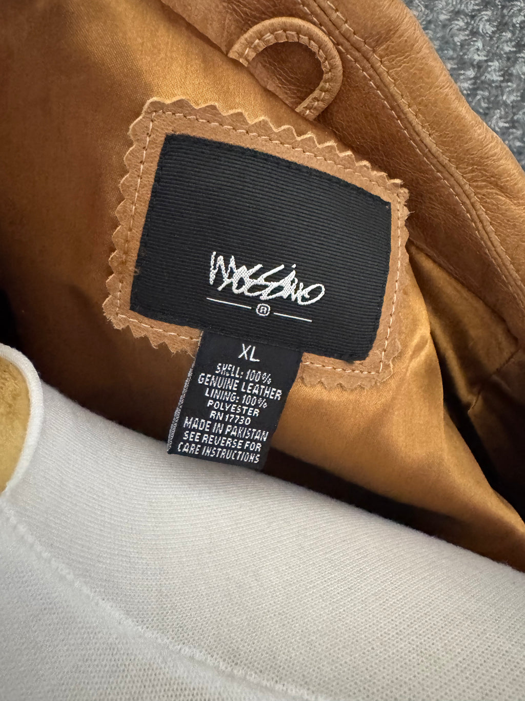 Y2K Mossimo 100% Genuine Leather Jacket NWT