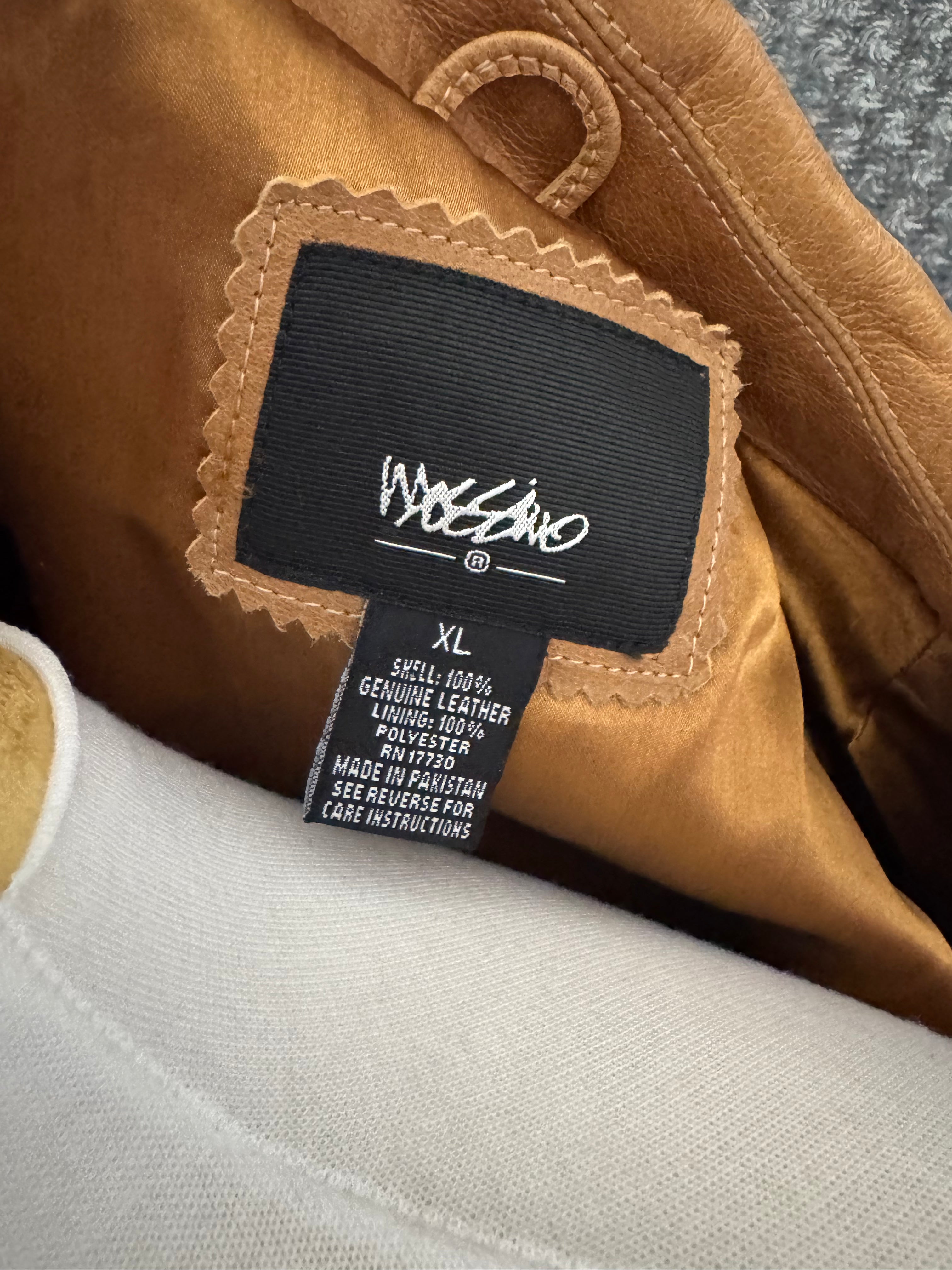 Y2K Mossimo 100% Genuine Leather Jacket NWT