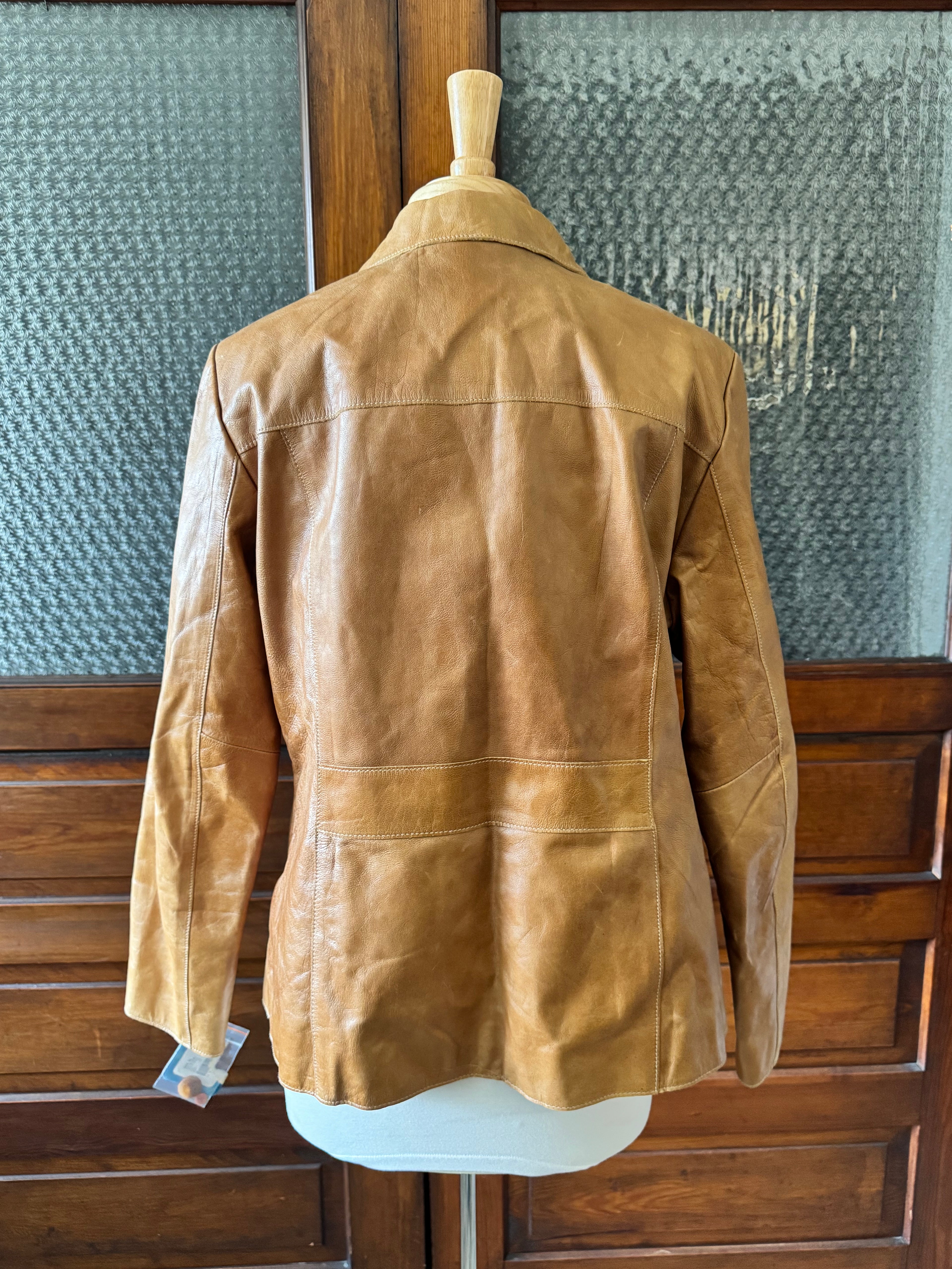 Y2K Mossimo 100% Genuine Leather Jacket NWT