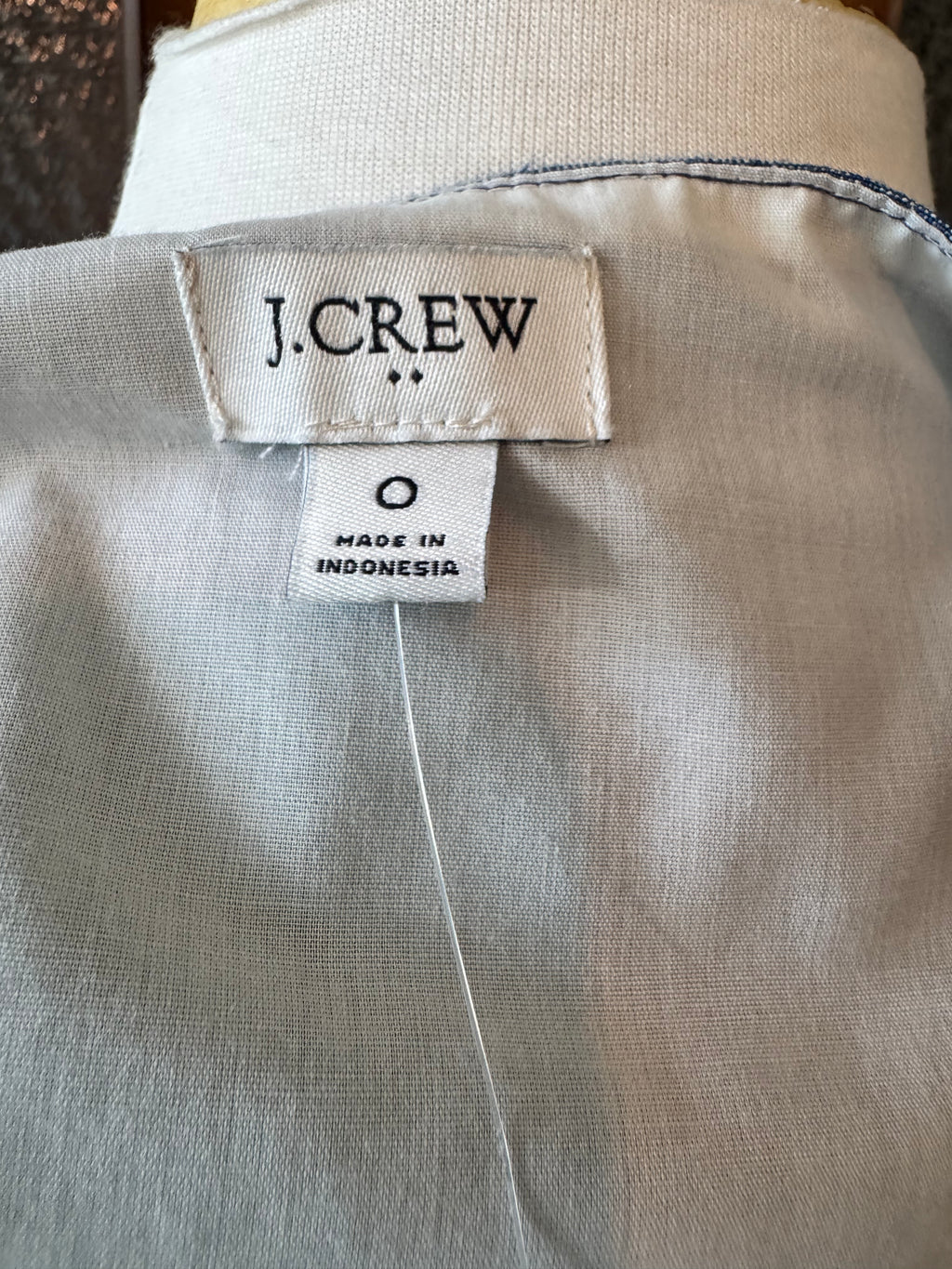 J. Crew NWT Women's Size 0 Blue Chambray Cami Tank Top Adjustable Straps
