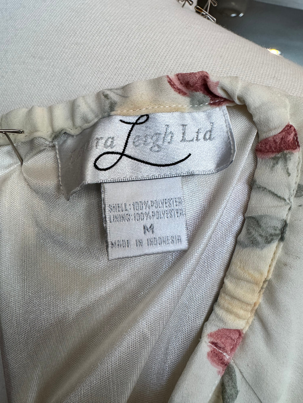 Vintage 1990s Laura Leigh Romantic Rose Floral Maxi Skirt - Medium