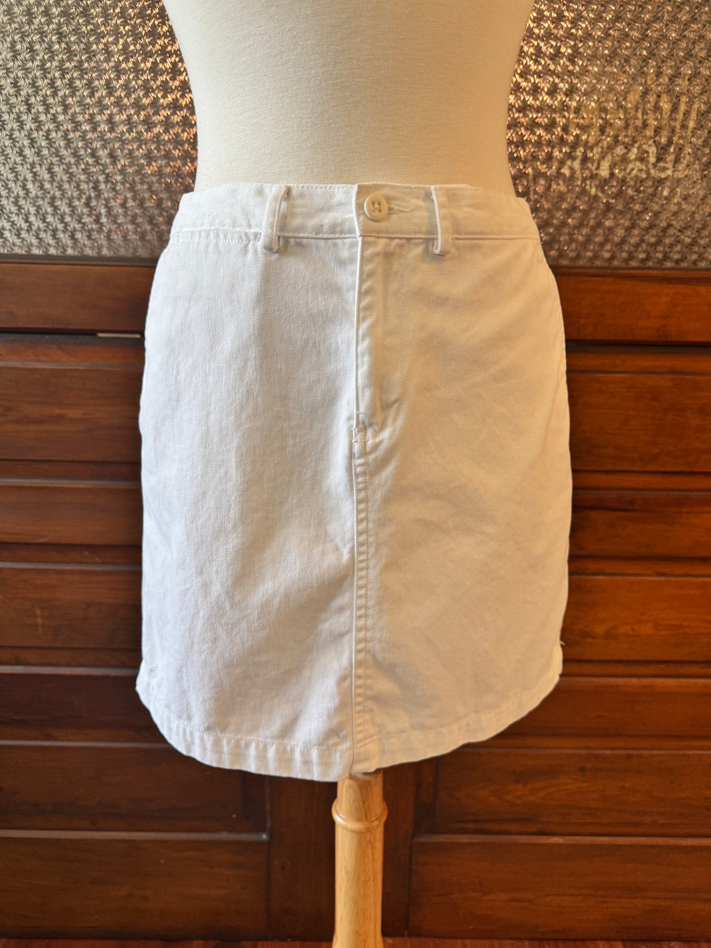 Ralph Lauren Sport White Cotton Mini Skirt Size 2 Classic Preppy