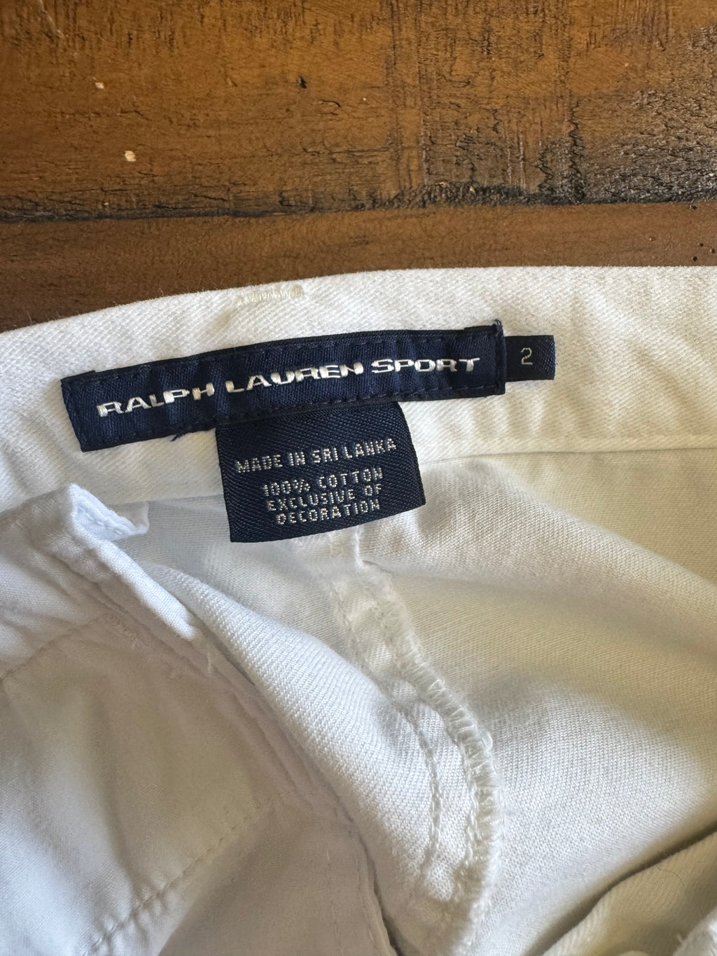 Ralph Lauren Sport White Cotton Mini Skirt Size 2 Classic Preppy
