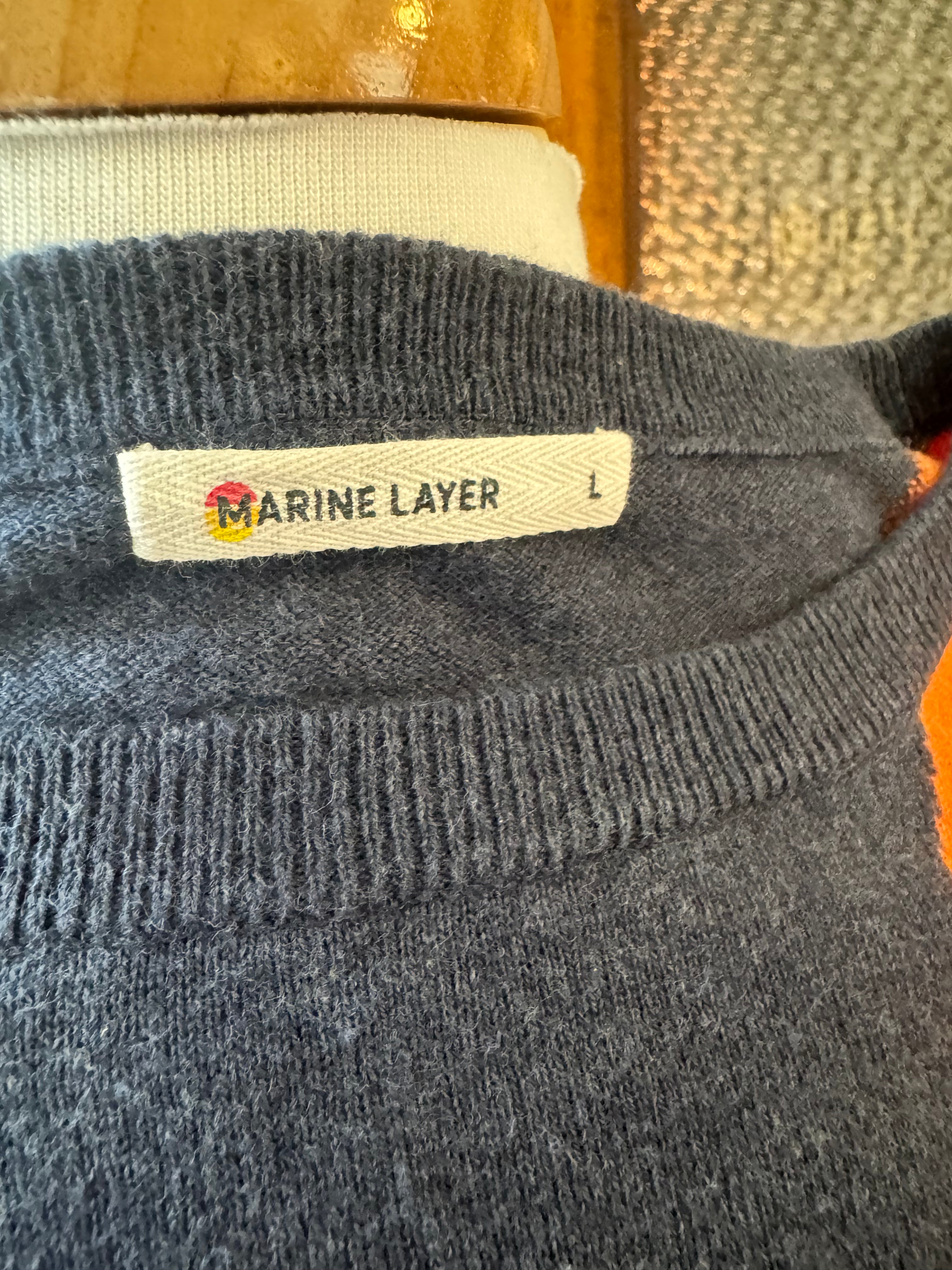 Marine Layer Women's Sunburst 100% Cotton Sweater Size Large