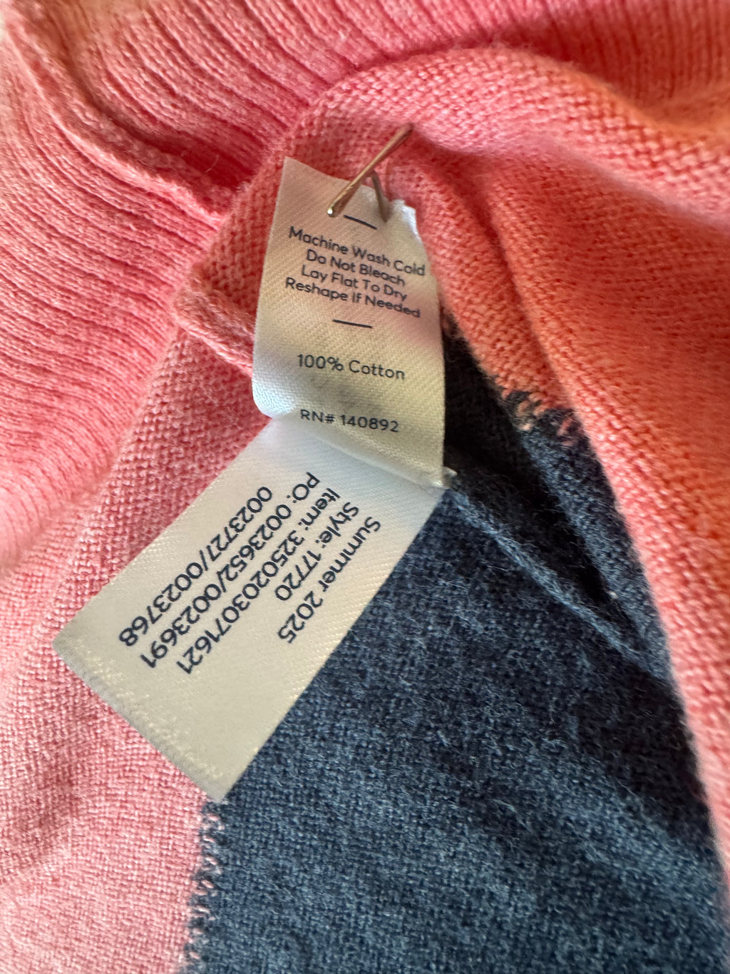 Marine Layer Women's Sunburst 100% Cotton Sweater Size Large