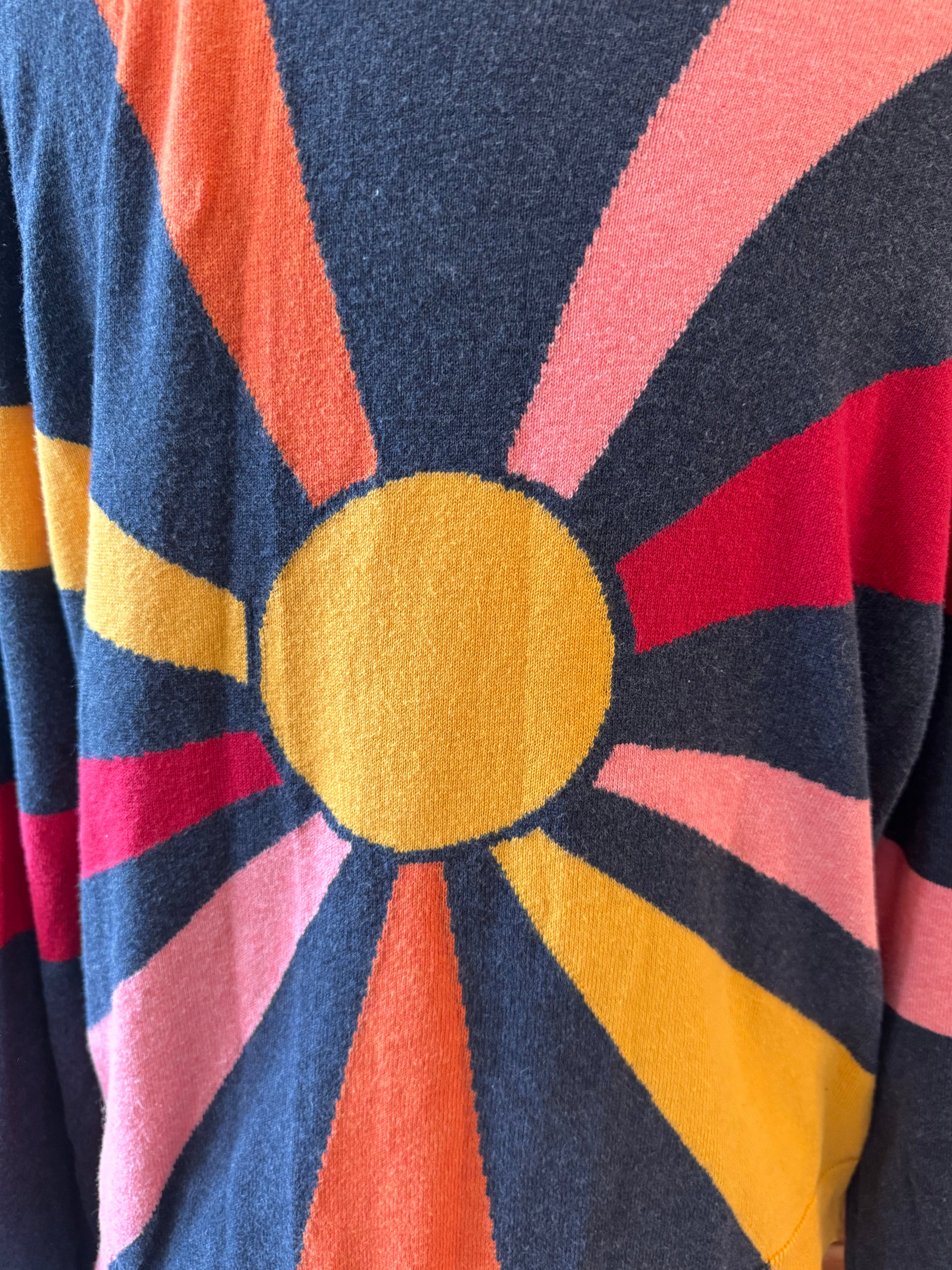 Marine Layer Women's Sunburst 100% Cotton Sweater Size Large
