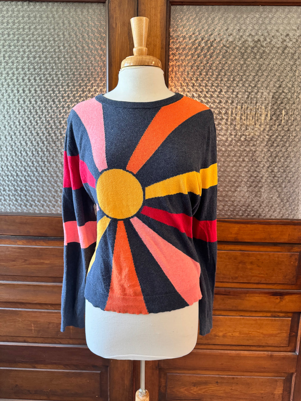 Marine Layer Women's Sunburst 100% Cotton Sweater Size Large