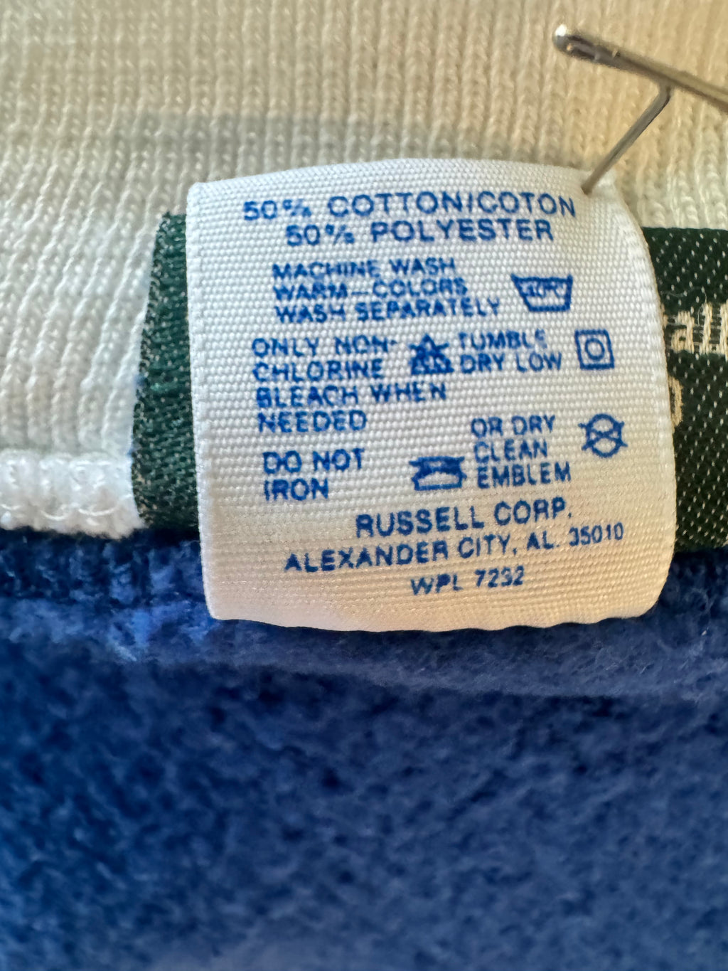 VIntage 90s Coldwater Creek Chickadee Bird Sweatshirt USA Made Blue XL