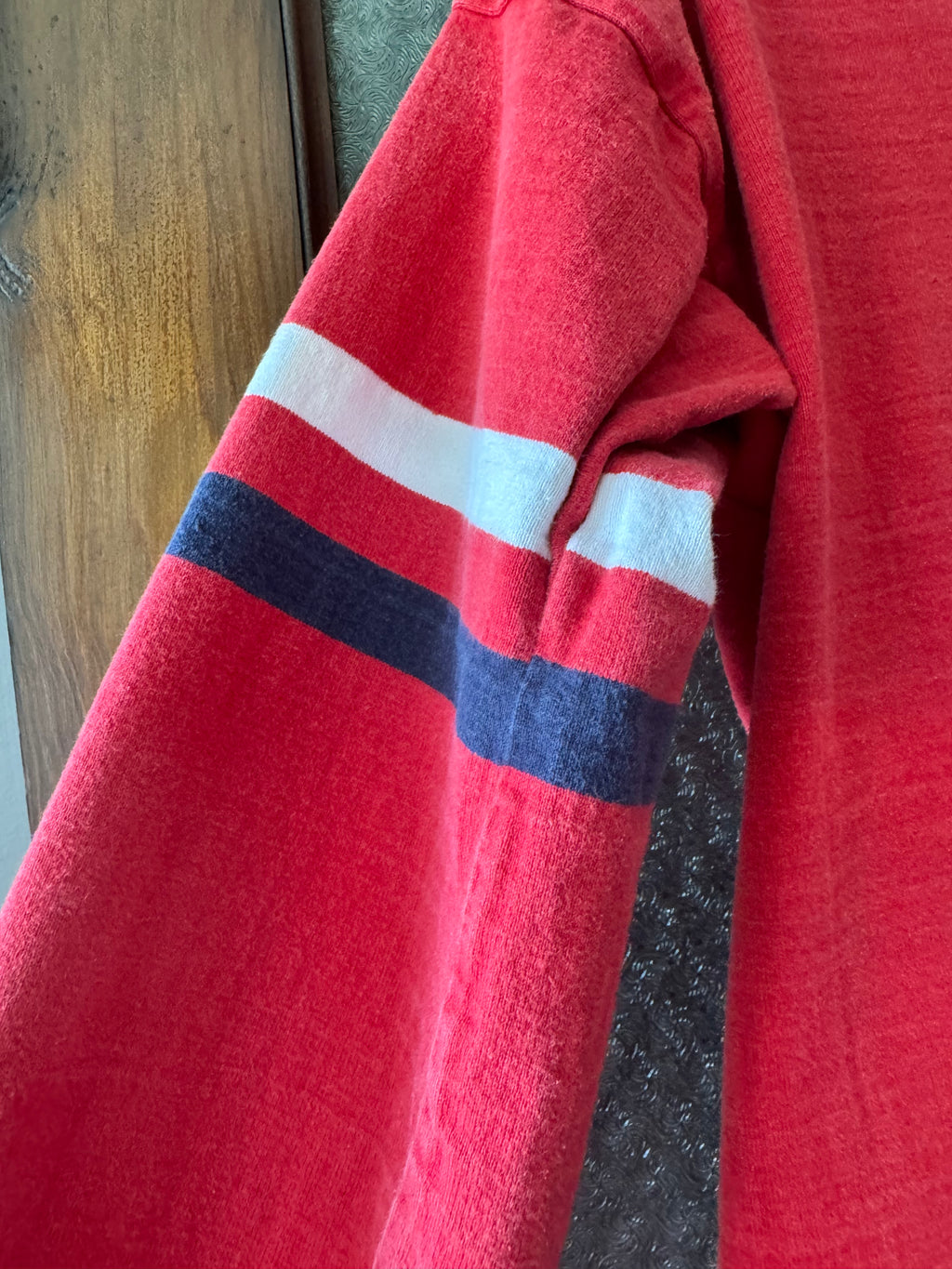 VIntage 80s Lands' End USA Rugby Football Union Shirt XXL Made in USA Cotton