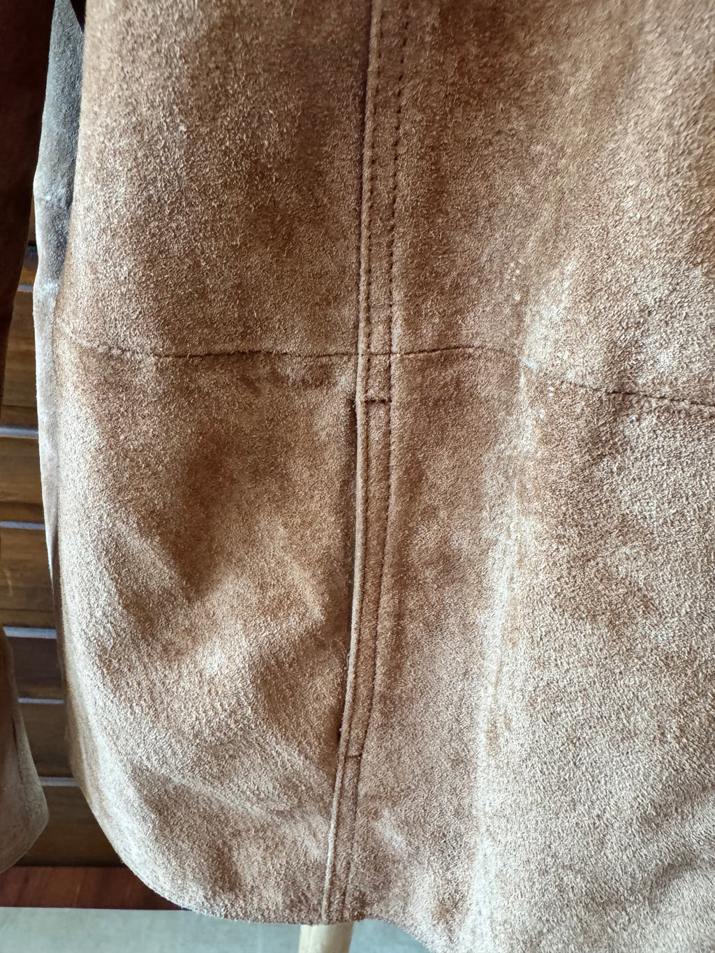 Coldwater Creek Women's L Brown Genuine Suede Leather Zip Jacket