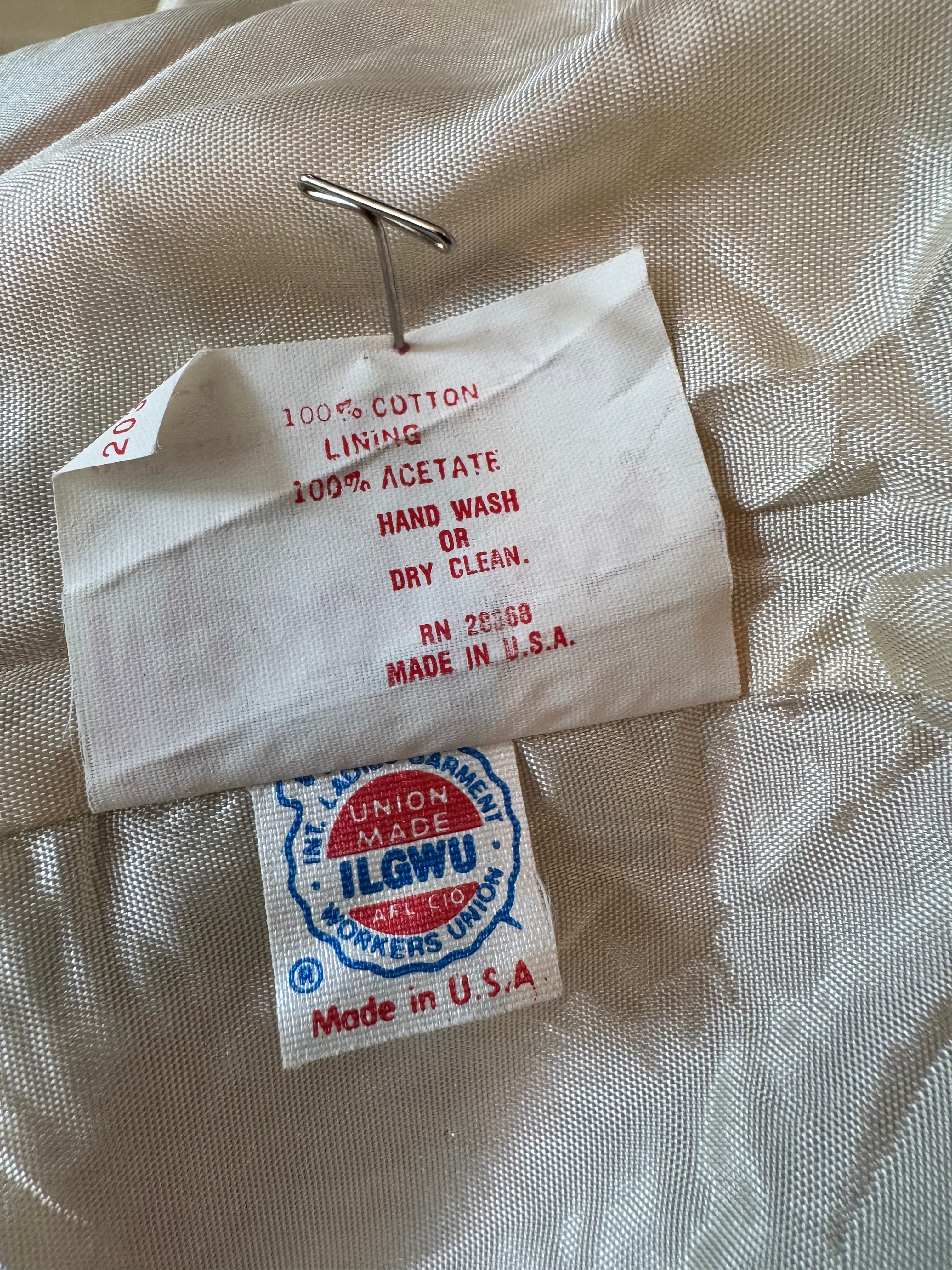 Vintage Misty Lane Floral Cotton Sheath Dress Size 7/8 Made in USA