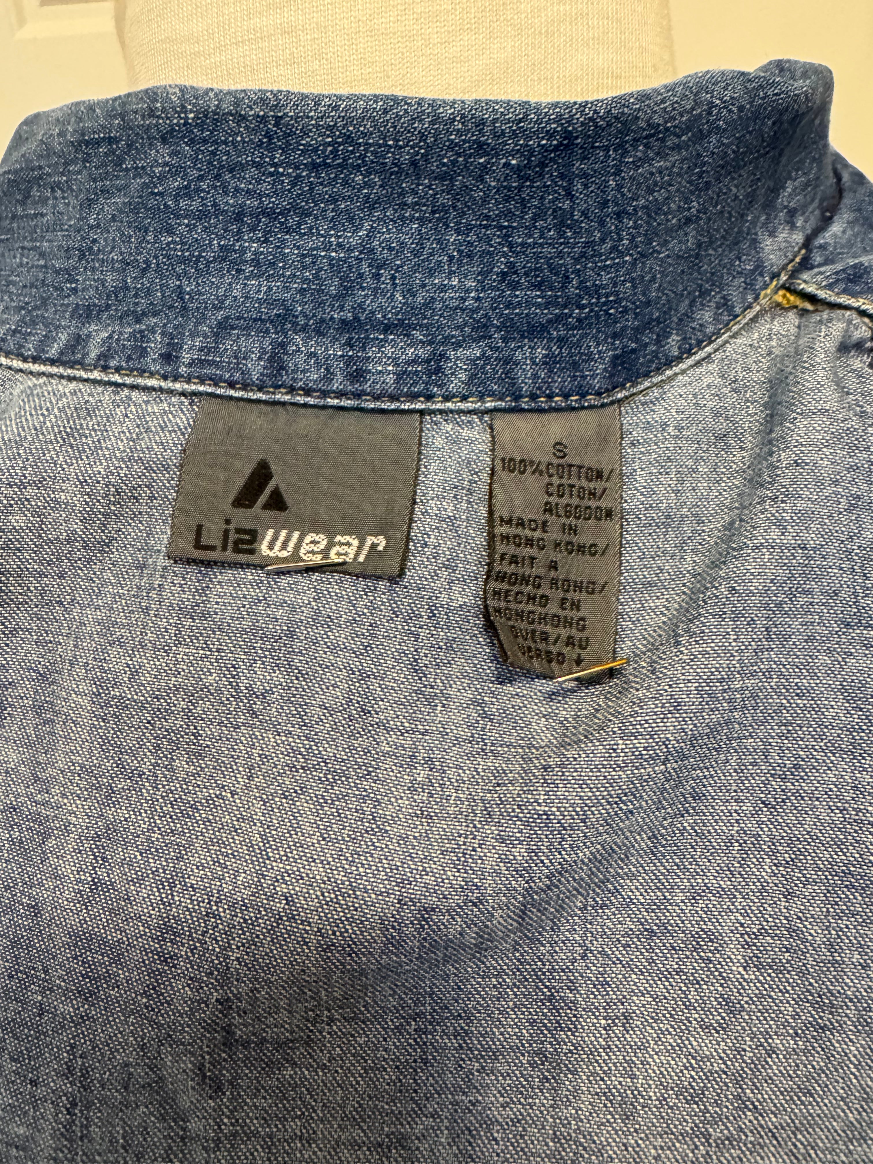 Vintage 90s LizWear Liz Claiborne Denim Shirt Women's Small