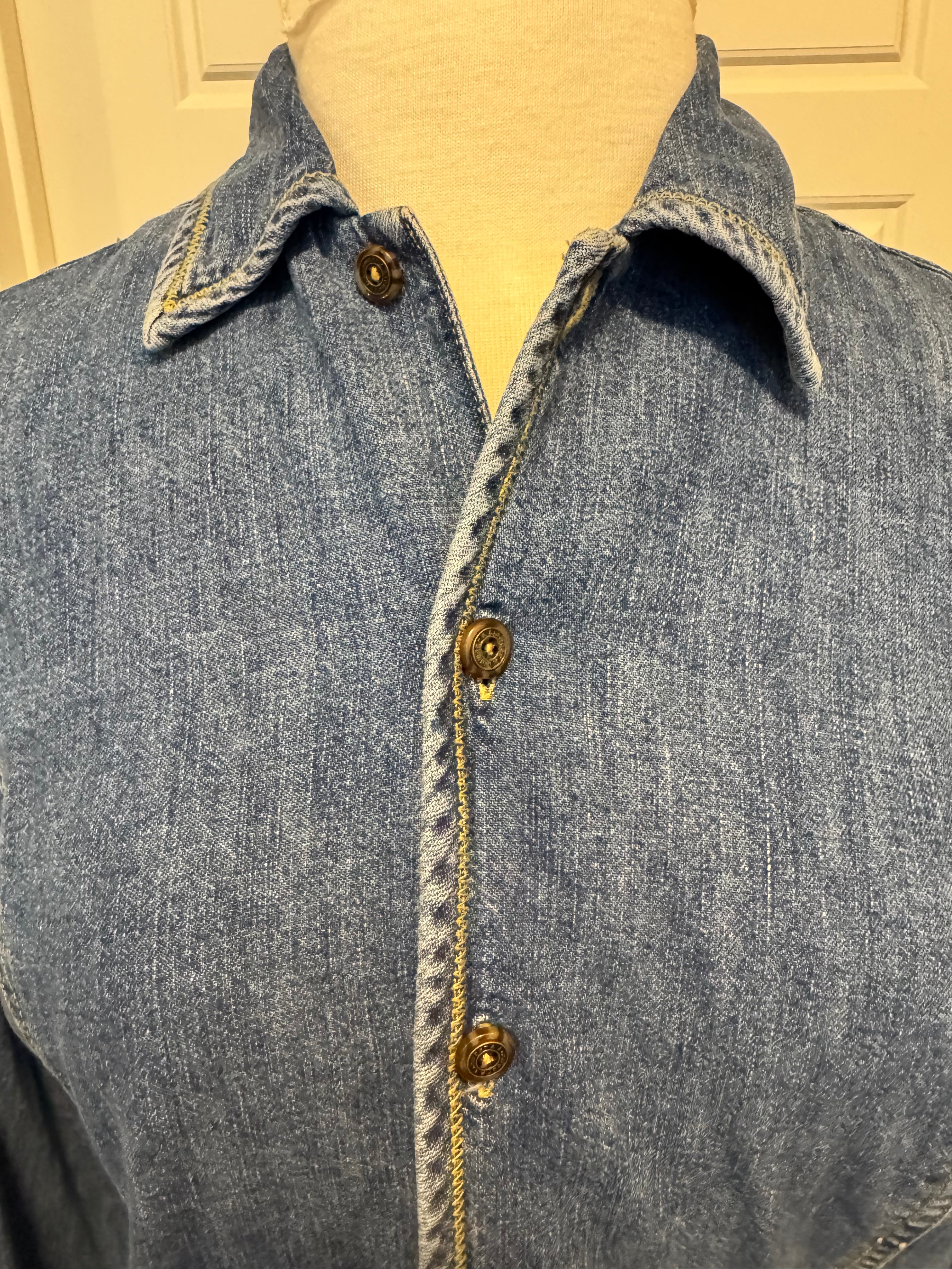 Vintage 90s LizWear Liz Claiborne Denim Shirt Women's Small