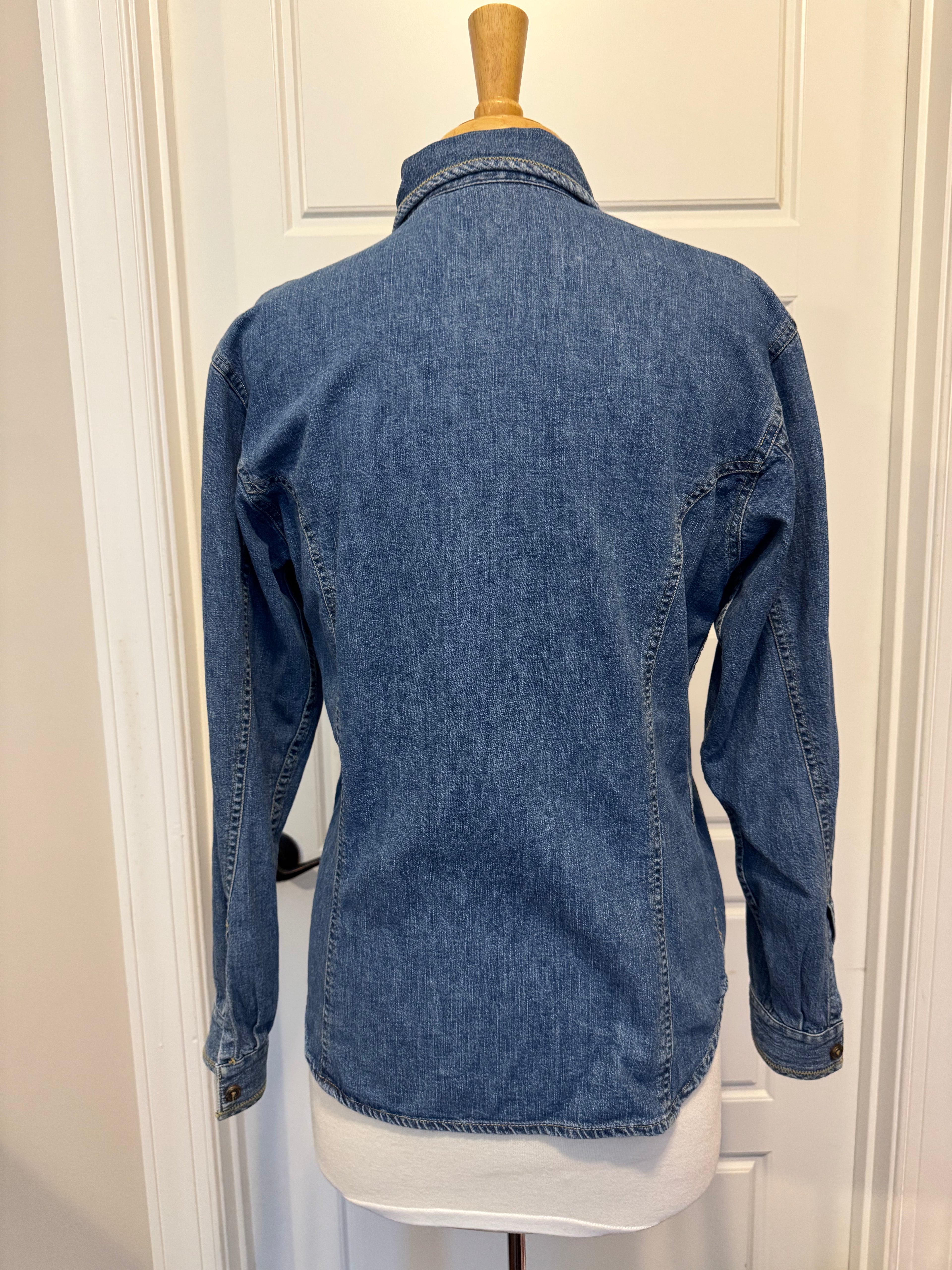 Vintage 90s LizWear Liz Claiborne Denim Shirt Women's Small