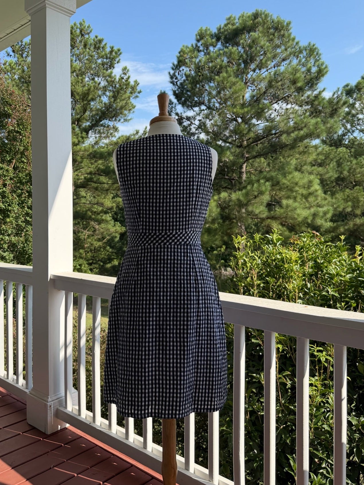 J. Crew Gingham Button-Front Dress