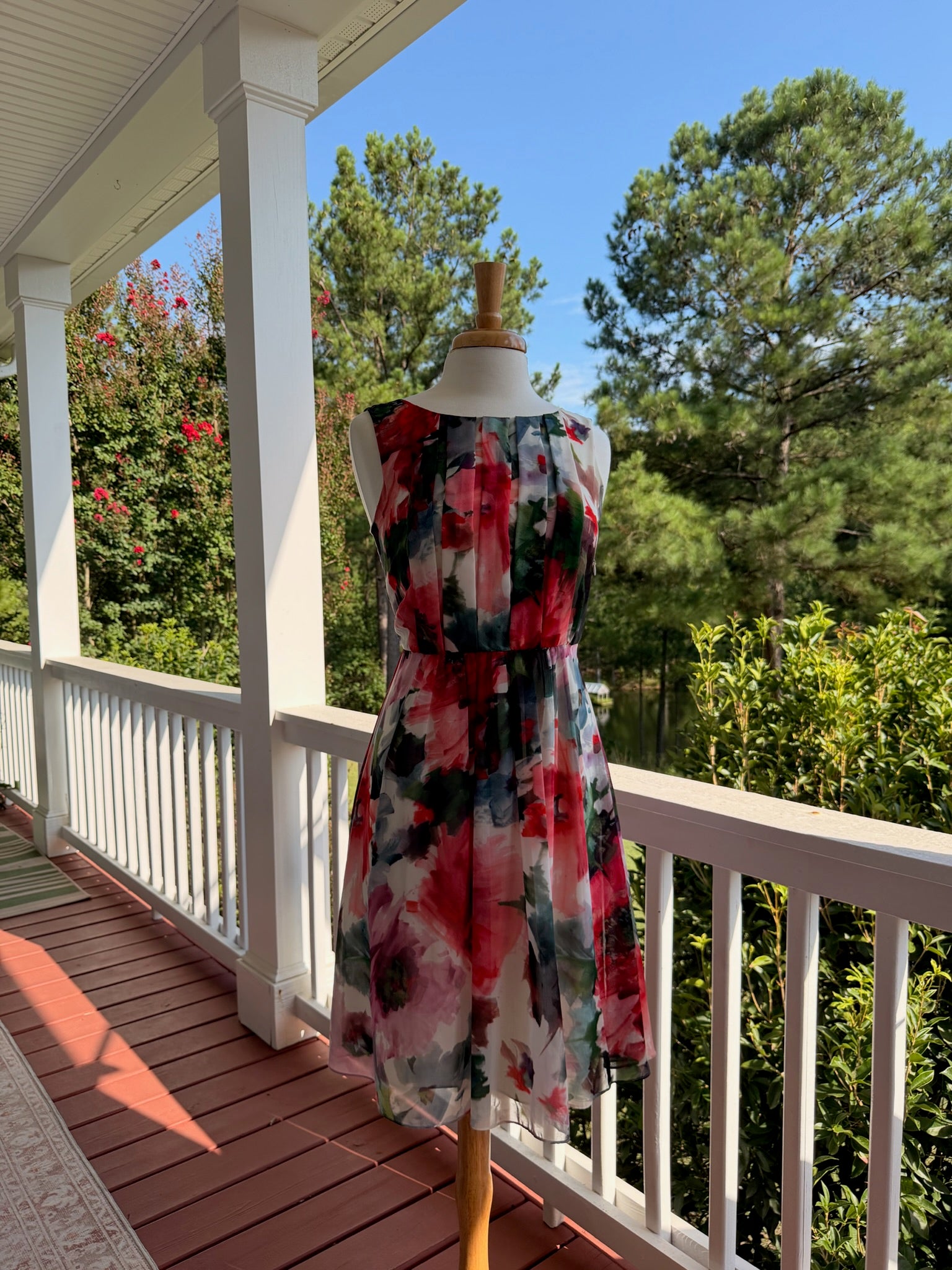 Sportscraft Watercolor Floral Midi Dress