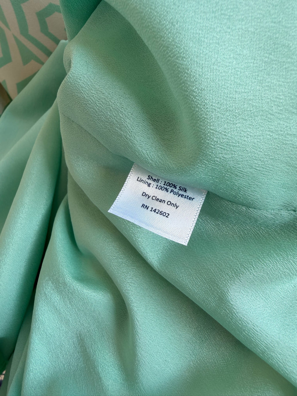 Vintage Silk Mint Halter Maxi Dress