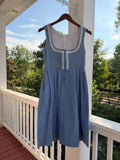 Vintage German-Made Cotton Dirndl-Inspired Floral Dress