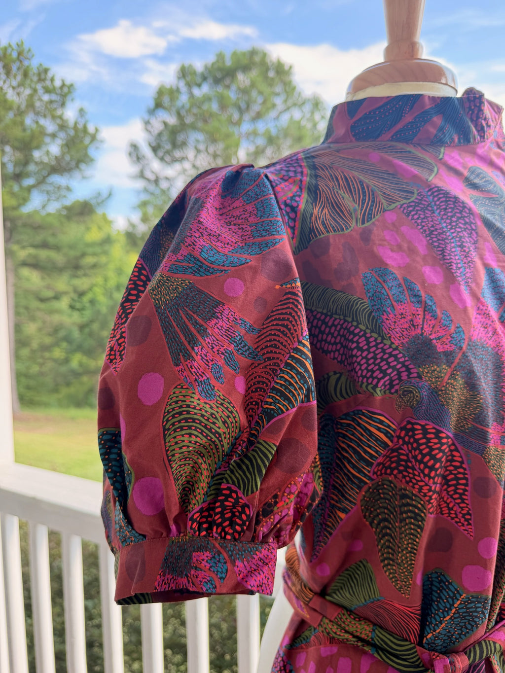 Farm Rio Botanical Print Dress