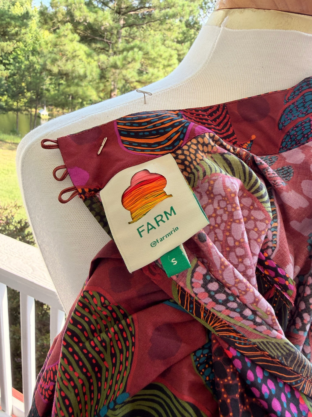Farm Rio Botanical Print Dress