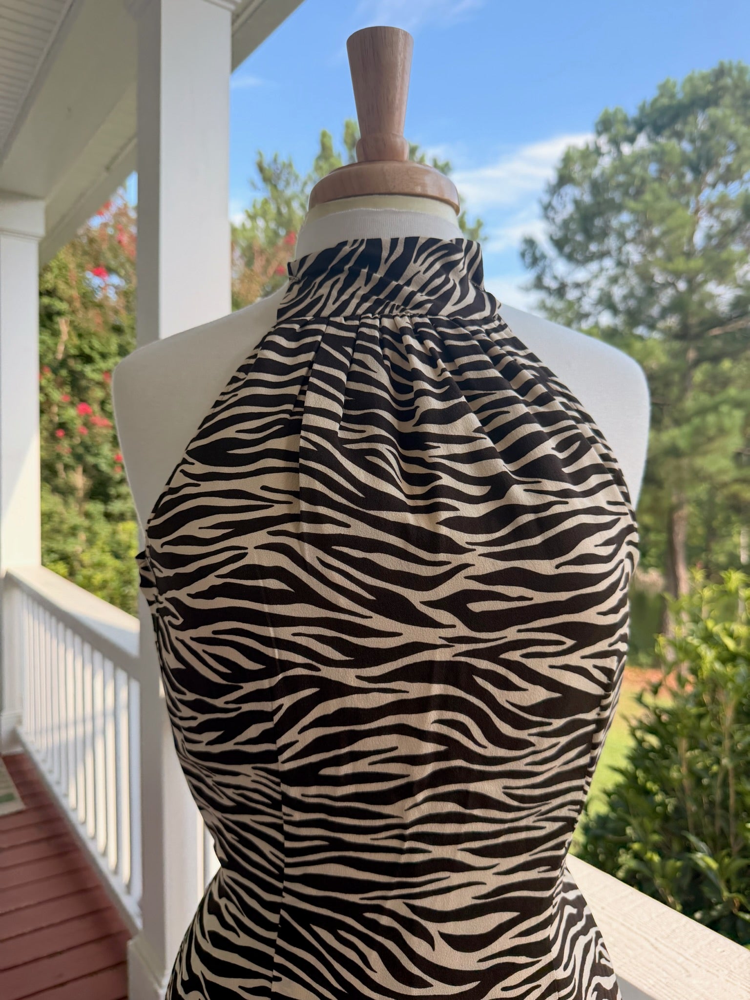 Vintage Boston Proper Silk Animal Print Dress