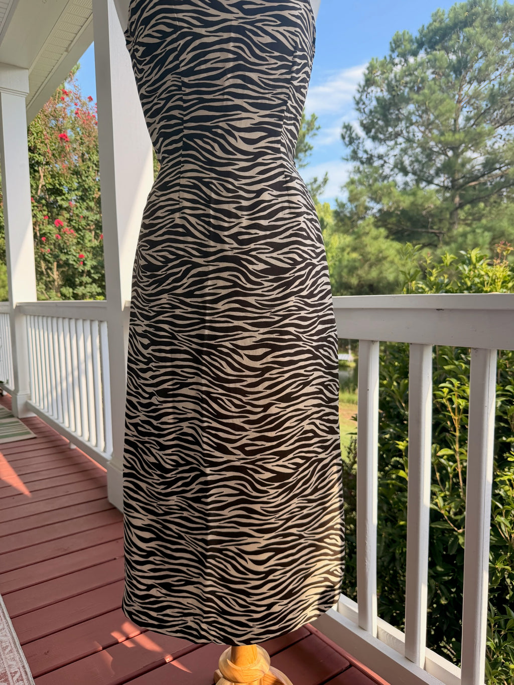 Vintage Boston Proper Silk Animal Print Dress