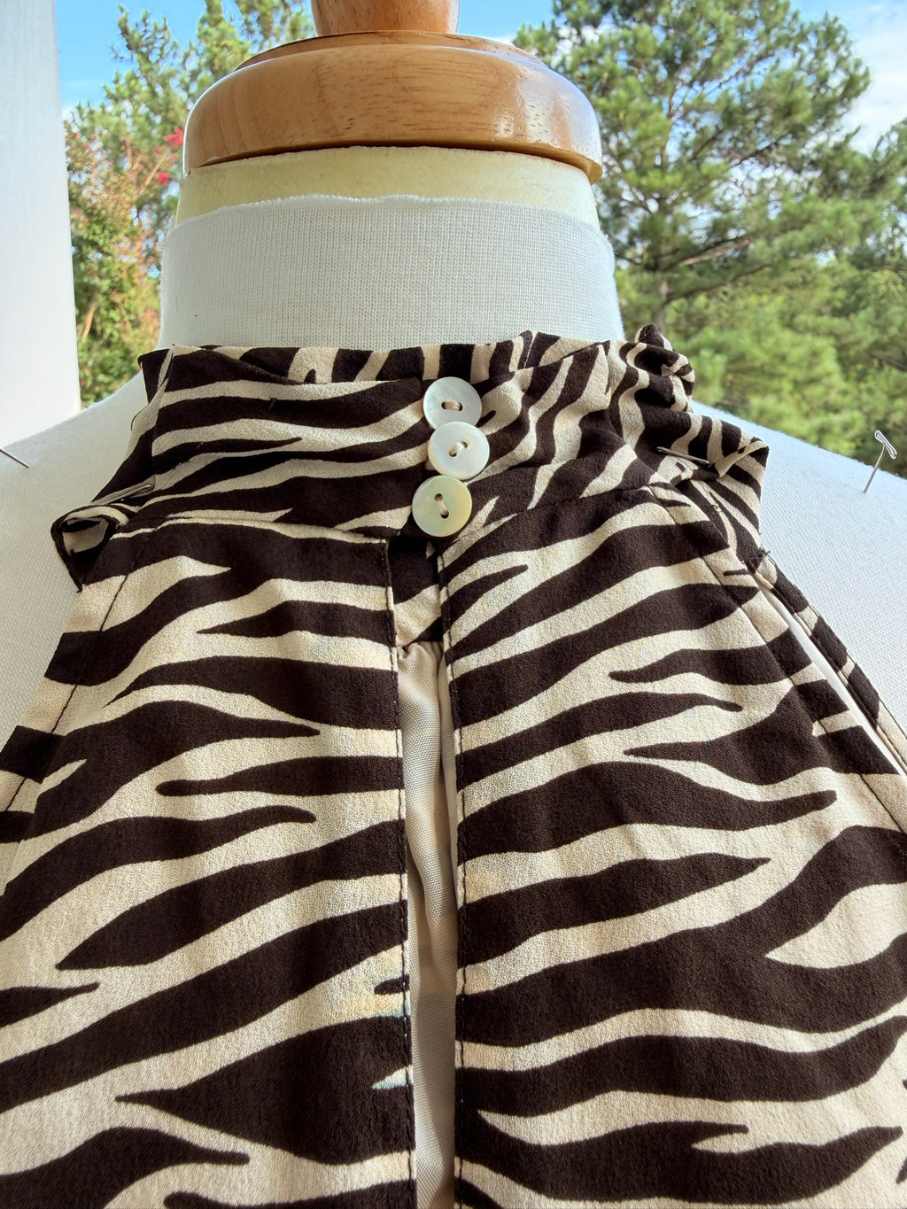 Vintage Boston Proper Silk Animal Print Dress