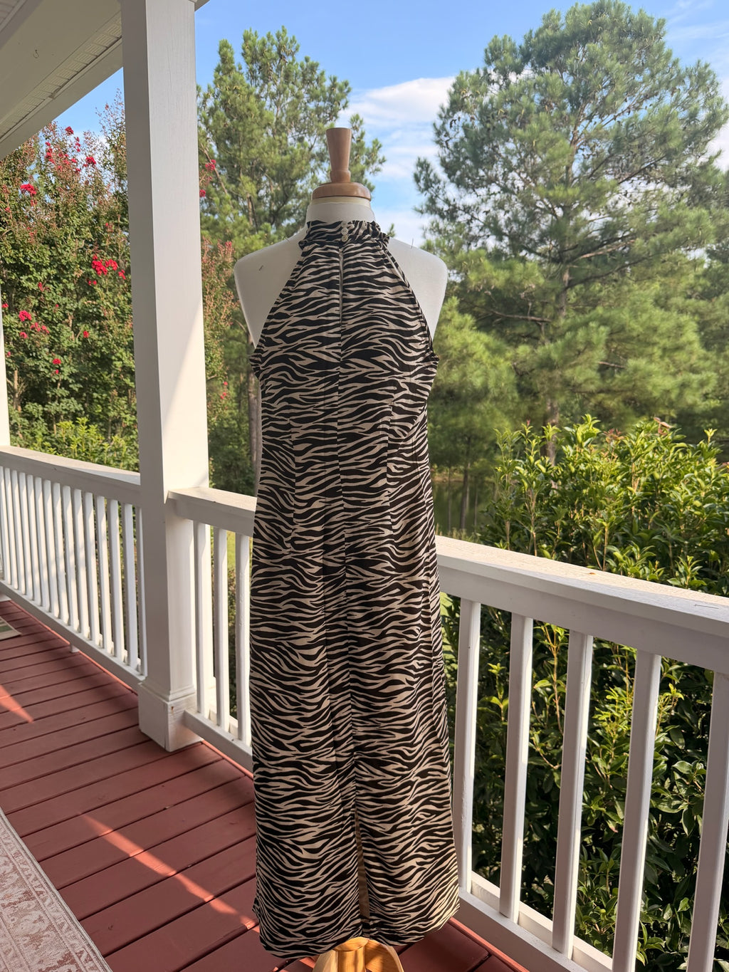 Vintage Boston Proper Silk Animal Print Dress